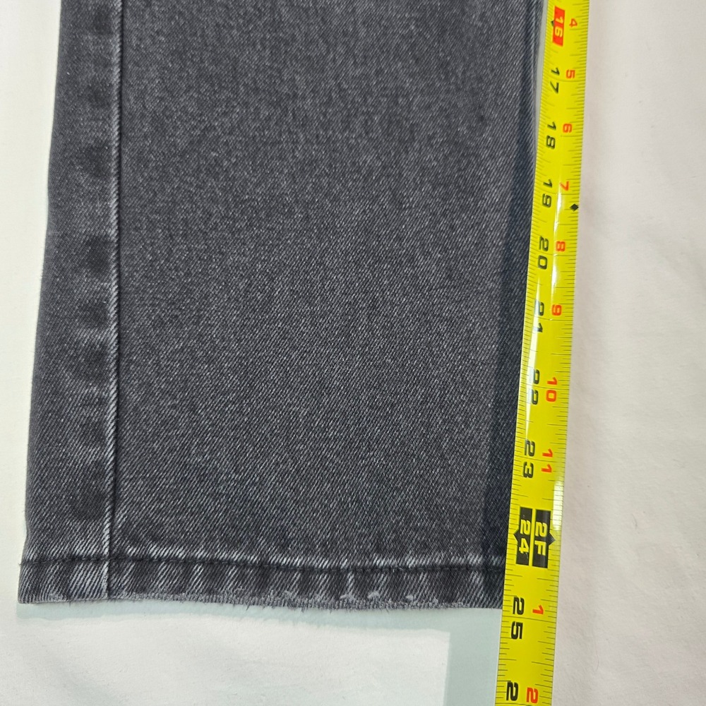 I Love Ugly Mens Faded Black Denim Jeans Straight Leg Size M 32x26 - Picture 10 of 16